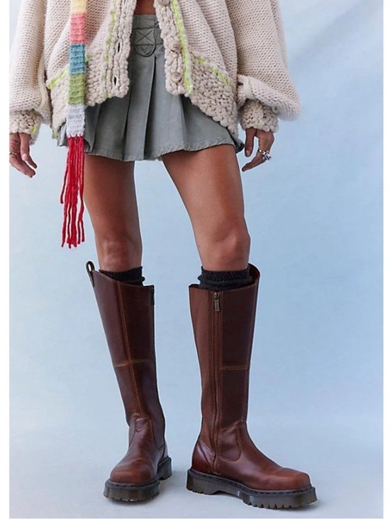 Dr. Martens Shoes - Dr Martens X Free People Amaayah Knee High Leather Boots new